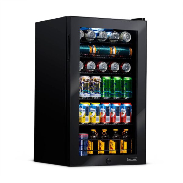 Newair® 126-Can Freestanding Black Beverage Fridge - 18.8"