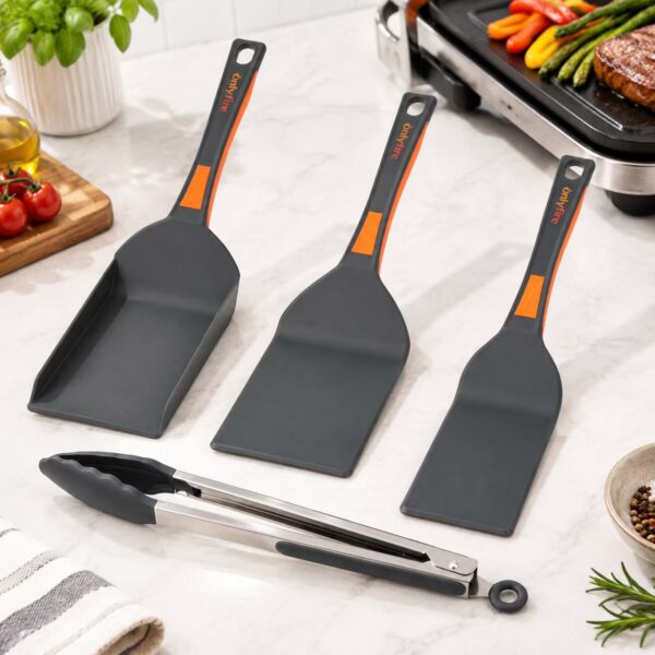 Non-stick Nylon Flat-top Griddle Accessories 4-Piece Kit for Griddles