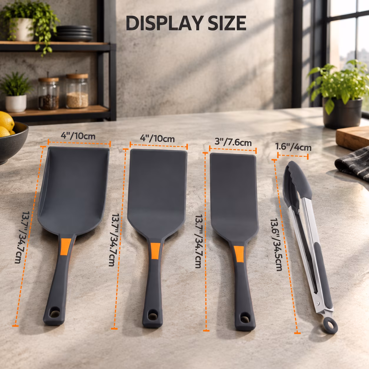 Non-stick Nylon Flat-top Griddle Accessories 4-Piece Kit for Griddles - Image 2