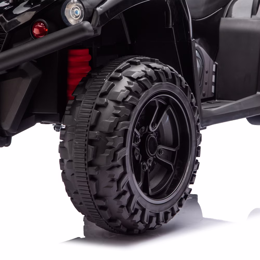 Off-Road 24V Electric Kids ATV Ride On with Front & Rear Storage Racks, Crash Bars, Anti-Slip Tires, LED Lights, Bluetooth Music, Power Display, High-power Systemfor Ages 3 - Image 3