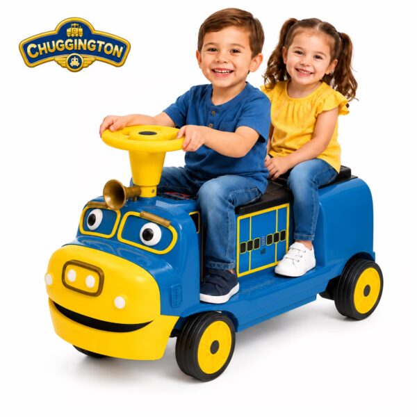 Officially Licensed Chuggington 12V Electric Ride On Train for Kids, Max Speed 3.1 MPH, 150 lbs Capacity, Ages 3-8, Blue