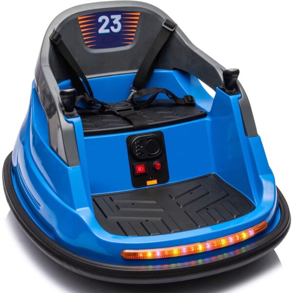 Outfunny 6V Bumper Car for Kids, Ride on Toys Bumper Car for Children with Remote & Music - Blue