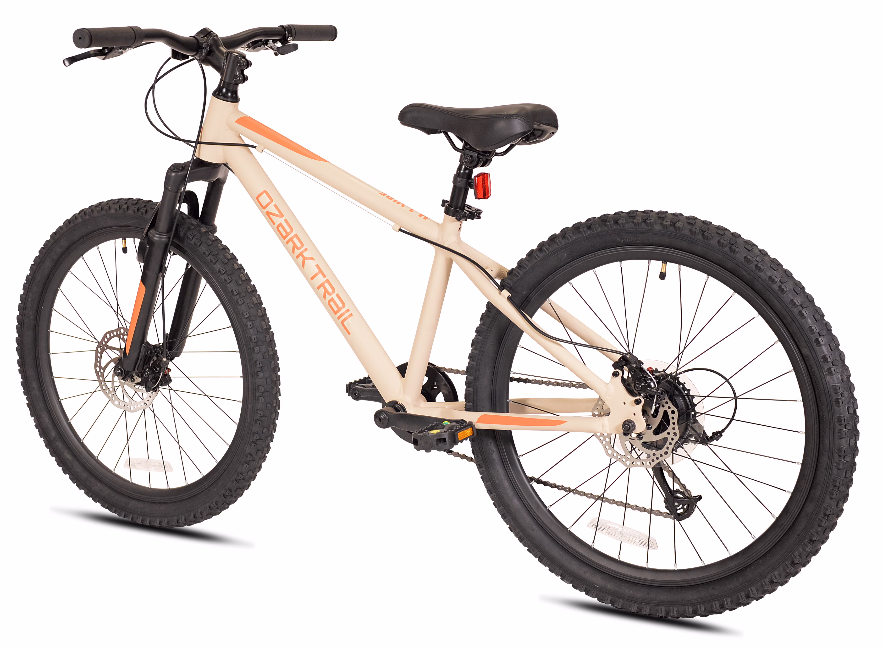 Ozark Trail M.1 24 in Mountain Bicycle, 8-Speed, Vanilla, Fits Riders 4 ft 6 in-5 ft 6 in, Teen, Unisex - Image 5