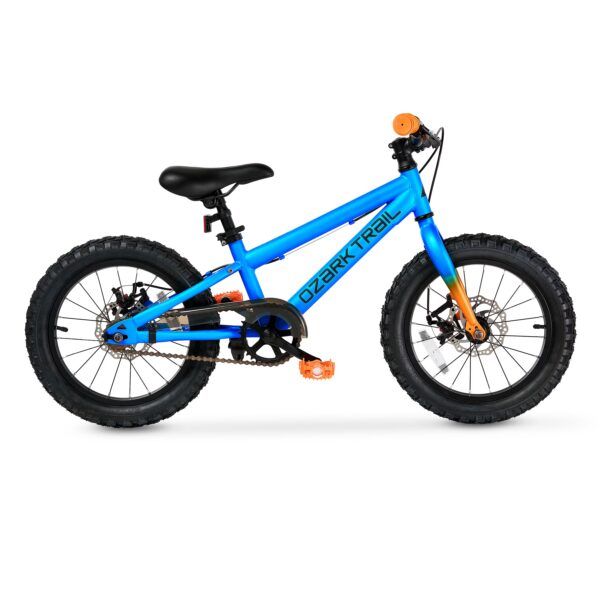 Ozark Trail M.1 Timber 16 in Kids' Mountain Bike, Blue, Fits Riders 3 ft 5 in-4 ft 0 in, Unisex