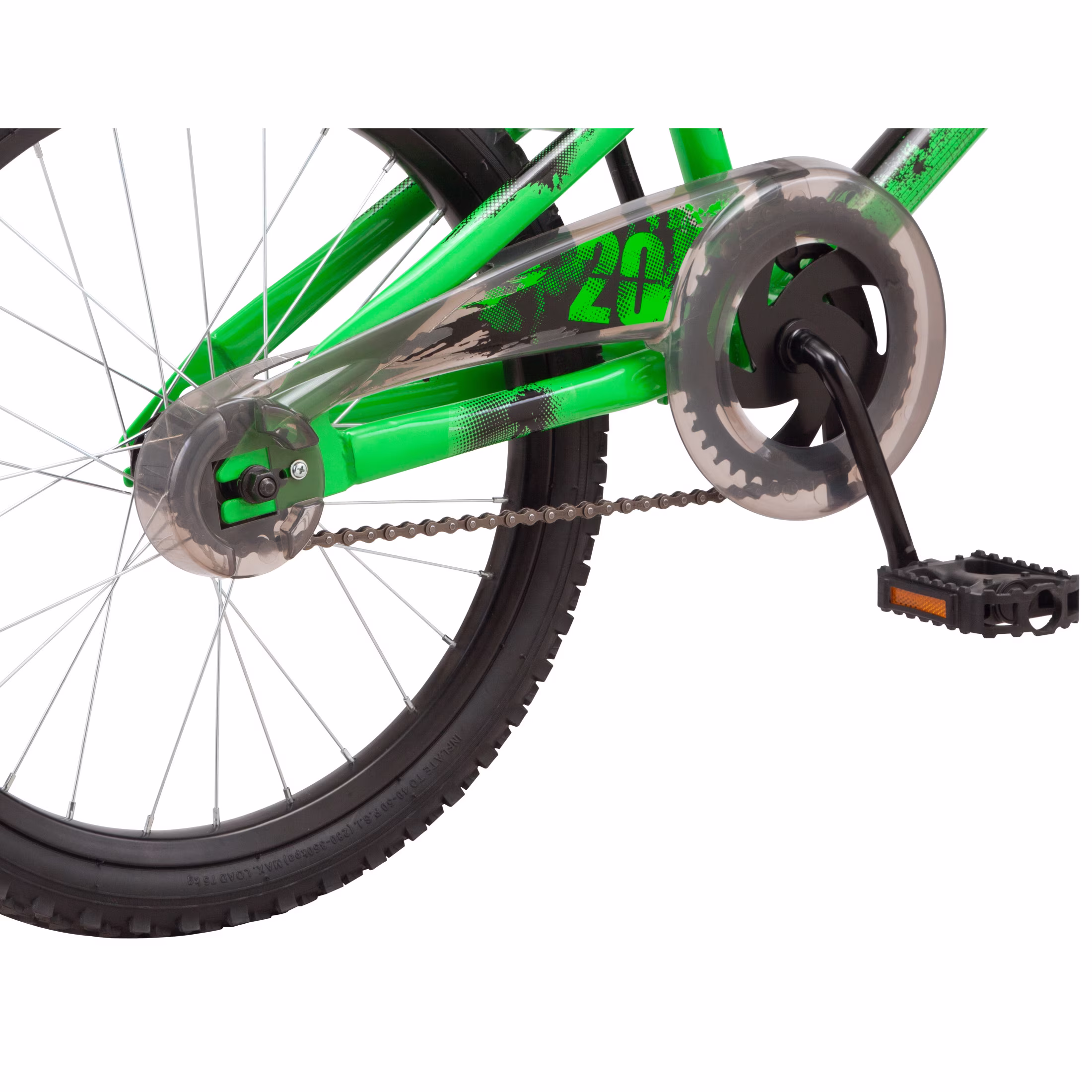 Pacific Erupt Kids Bike, 20 Inch Wheel, Single Speed, Green - Image 5