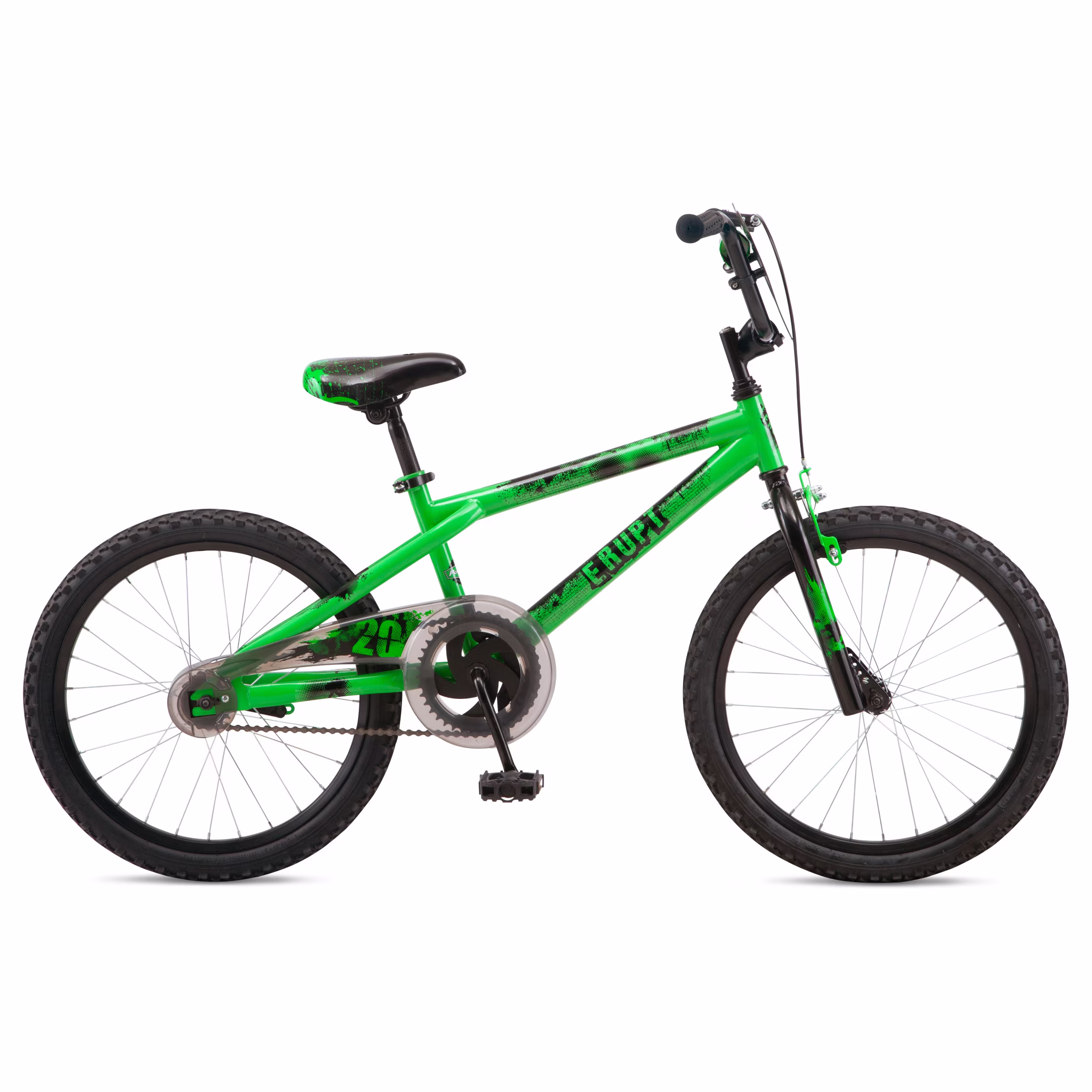 Pacific Erupt Kids Bike, 20 Inch Wheel, Single Speed, Green