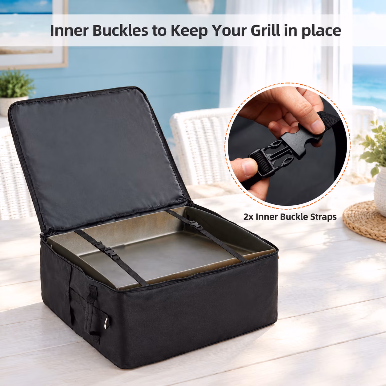 Padded Carry Bag For Blackstone 22" Griddle With Hood None Stand Only - Image 3