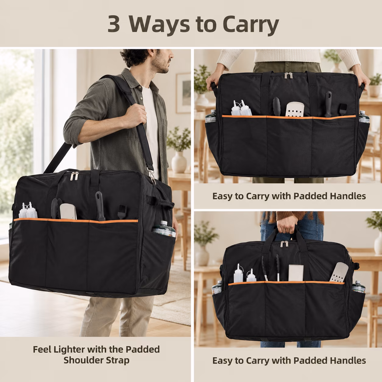 Padded Carry Bag For Blackstone 22" Griddle With Hood None Stand Only - Image 4