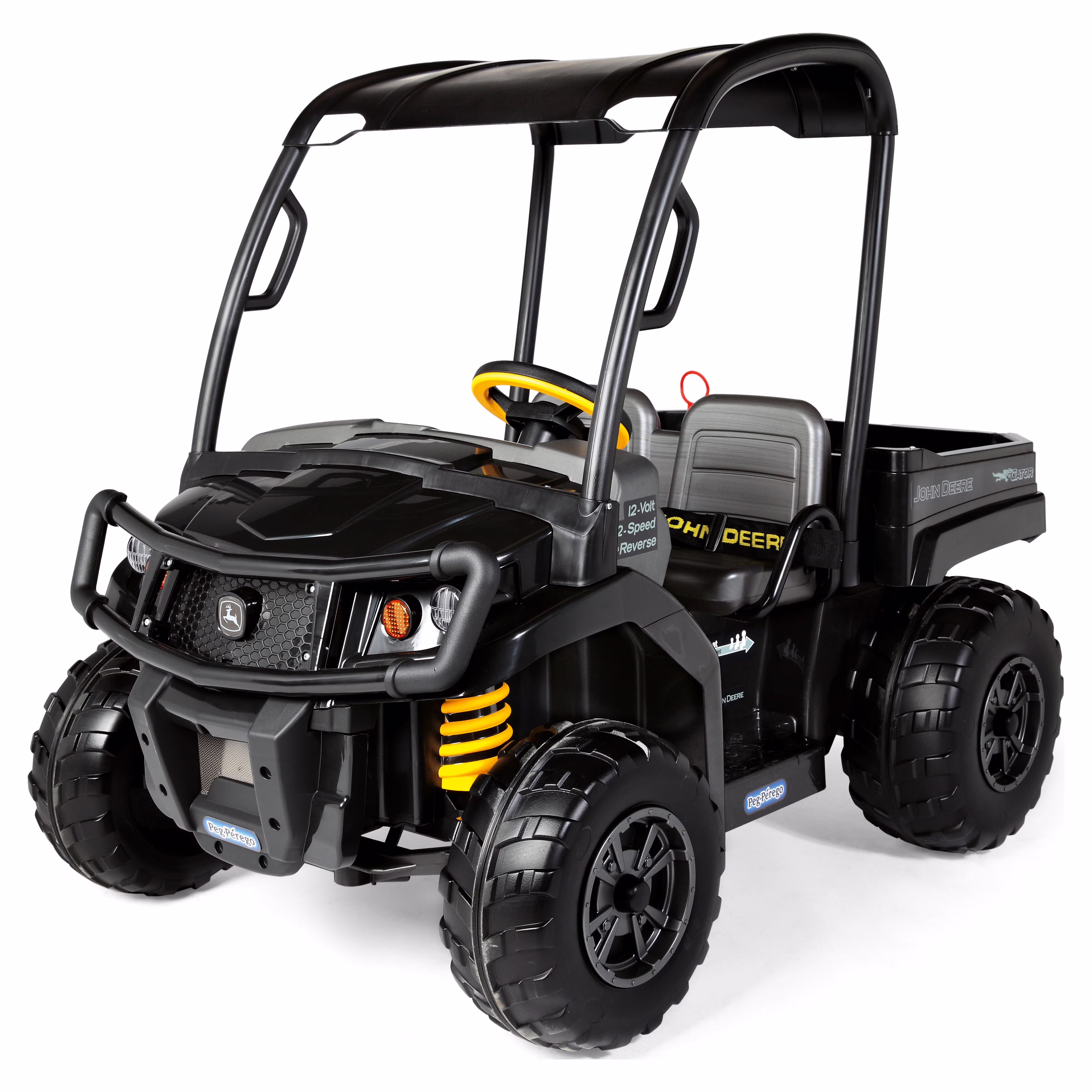 Peg Perego John Deere Gator XUV Midnight Black Extra Large, 12-Volt Battery-Powered Ride-on, Durable Design for Kids 3 - Image 2