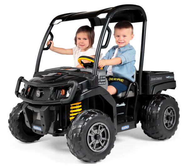 Peg Perego John Deere Gator XUV Midnight Black Extra Large, 12-Volt Battery-Powered Ride-on, Durable Design for Kids 3