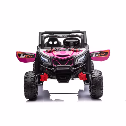 POVANLI 12V Ride on Toys Truck with 2.4G Remote Control,2 Seater Kids Electric Car with 4 wheels, USB, MP3, Bluetooth, LED Lights for Girls Boys Kids 3-5, Pink - Image 4