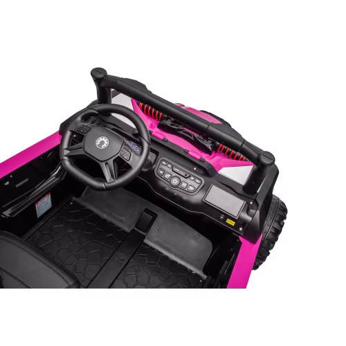 POVANLI 12V Ride on Toys Truck with 2.4G Remote Control,2 Seater Kids Electric Car with 4 wheels, USB, MP3, Bluetooth, LED Lights for Girls Boys Kids 3-5, Pink - Image 2