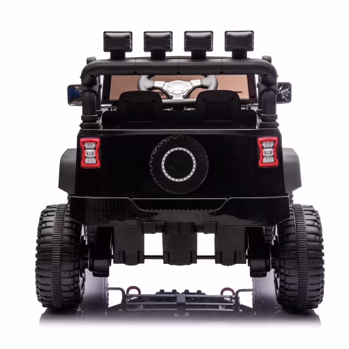 POVANLI 24V Kids Ride on Truck Car,2 driving Modes,Kid manual control, W/Parents 2.4G Remote Control, 400W Powered Toy Car up to 5 mph, w/ Spring Suspension, 3 Speeds,LED Lights,Bluetooth Music,Black - Image 2