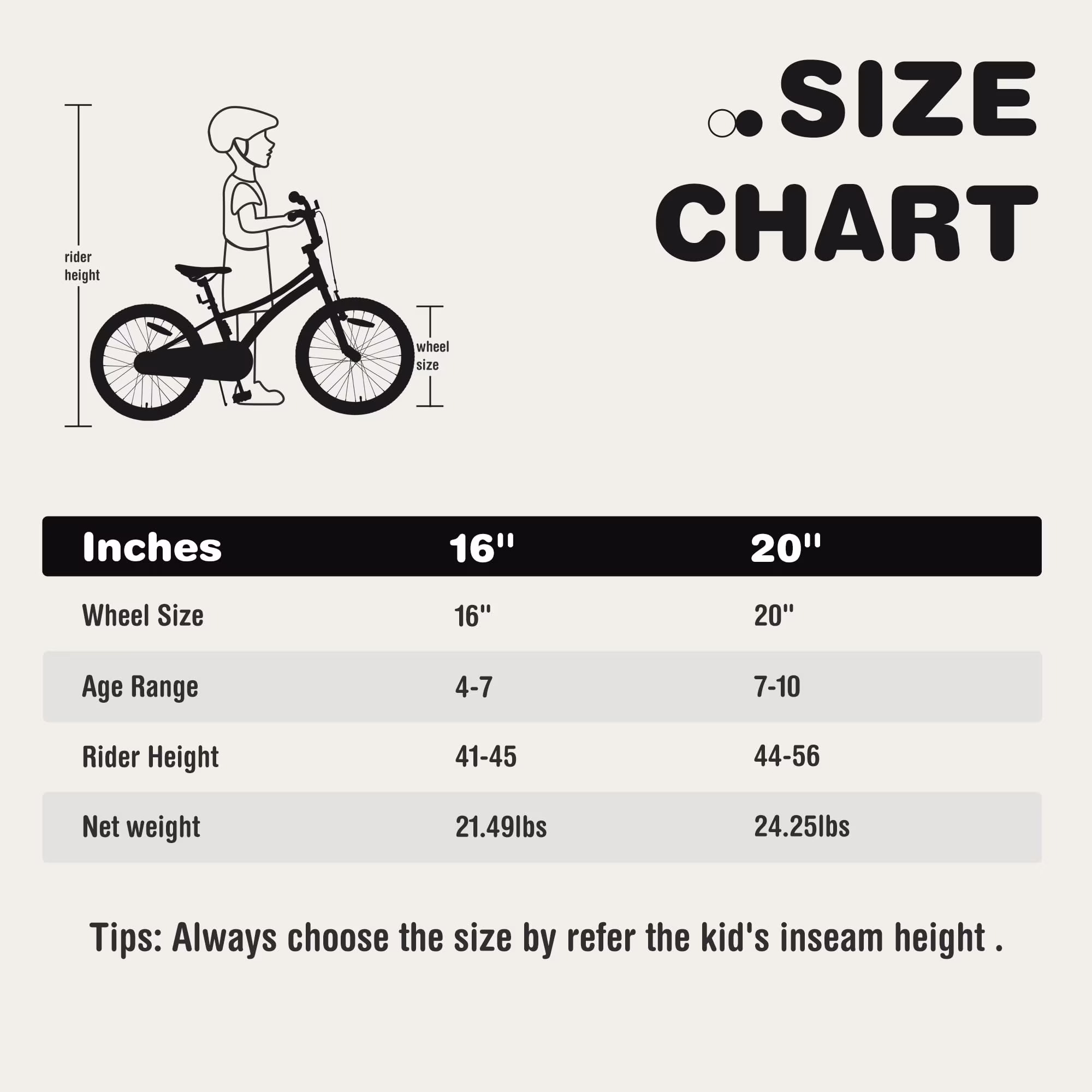 POWANLI 16"Kids Bike, Kids' Bicycle With height-adjustable Saddle and Handlebar for Boys and Girls Age 4-7 Years - Image 5