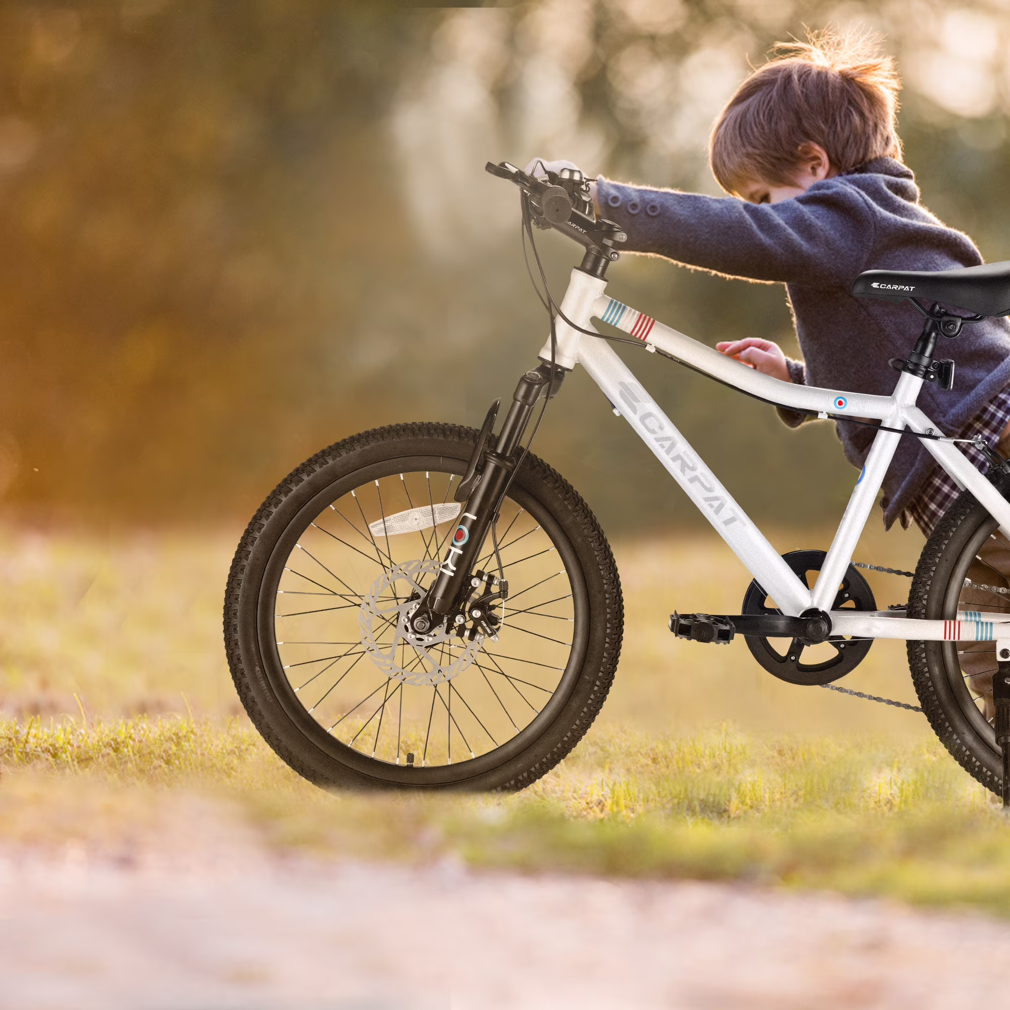 RAISTYW 20'' Kid's Bike,Mountain Bike for Ages 8-12 Years Old, 7 Speed Teenager Children Kids' Bicycles, White - Image 4