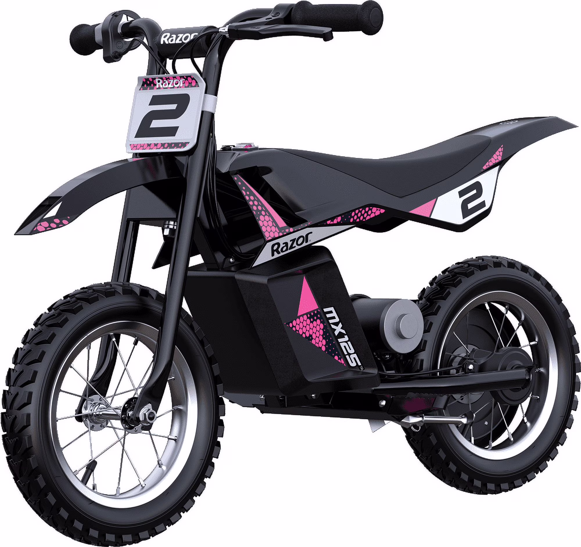 Razor Dirt Rocket MX125 Electric-Powered Dirt Bike - Black with Decal Included, for Child 5+ - Image 5