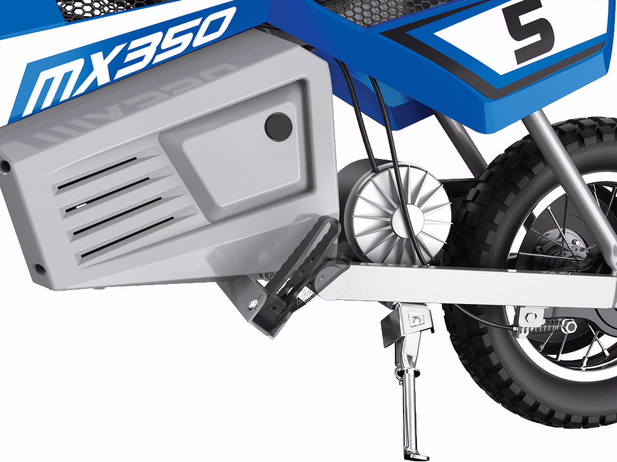 Razor Dirt Rocket MX350 - Blue, up to 14 mph, 24V Electric-Powered Dirt Bike for Child 8+ - Image 4