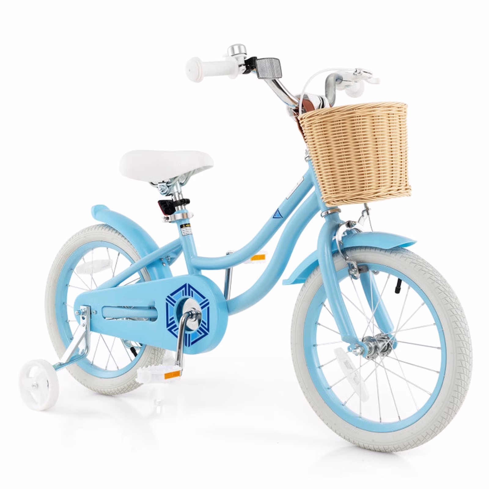 Redsmile 16 Inch Kids Bike with Removable Training Wheels and Adjustable Seat Dual Hand and Coaster Brake Children Bicycle for Boys and Girls, Blue