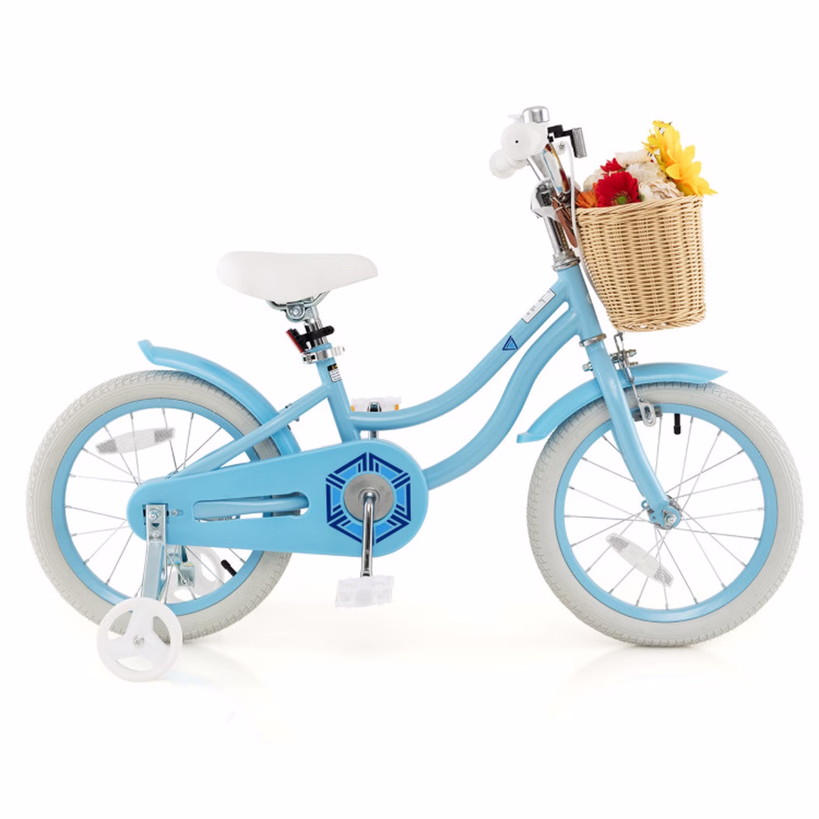 Redsmile 16 Inch Kids Bike with Removable Training Wheels and Adjustable Seat Dual Hand and Coaster Brake Children Bicycle for Boys and Girls, Blue - Image 5