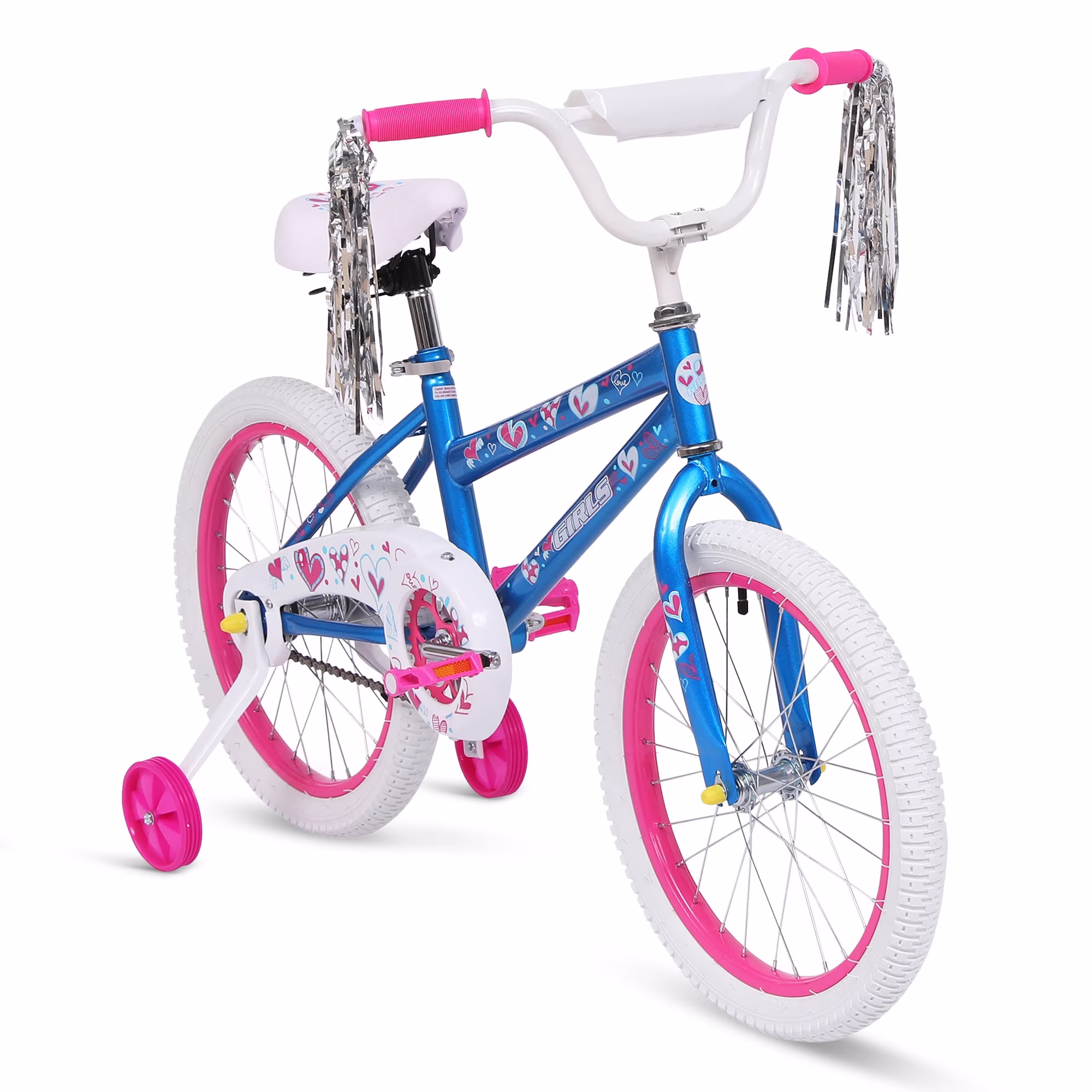 Redsmile 18 in. Kids Bike with Training Wheels, Bicycle for Girls & Boys Ages 3-8 Years, Blue