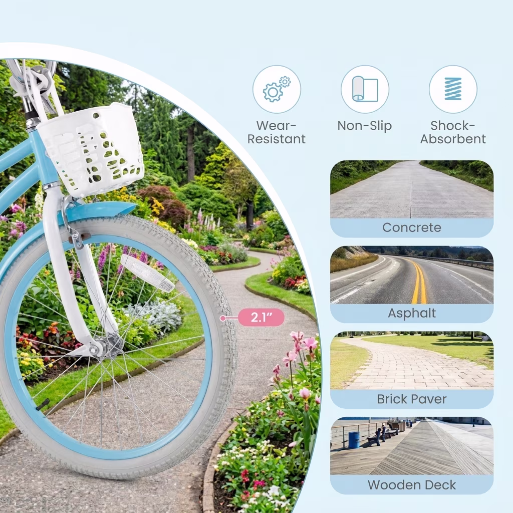 Redsmile 20 Inch Kids Bike with Removable Training Wheels and Adjustable Seat Dual Hand and Coaster Brake Children Bicycle for Boys and Girls, Blue - Image 4