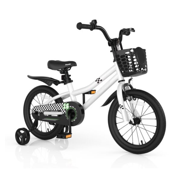 Redsmile Kids Bike 16 Inch with Removable Training Wheels for Boys Girls Ages 4-7, Youth Bicycle with Adjustable Seat, Handbrake and Carbon Steel Frame, Rider Height 41.5"-51", Blue
