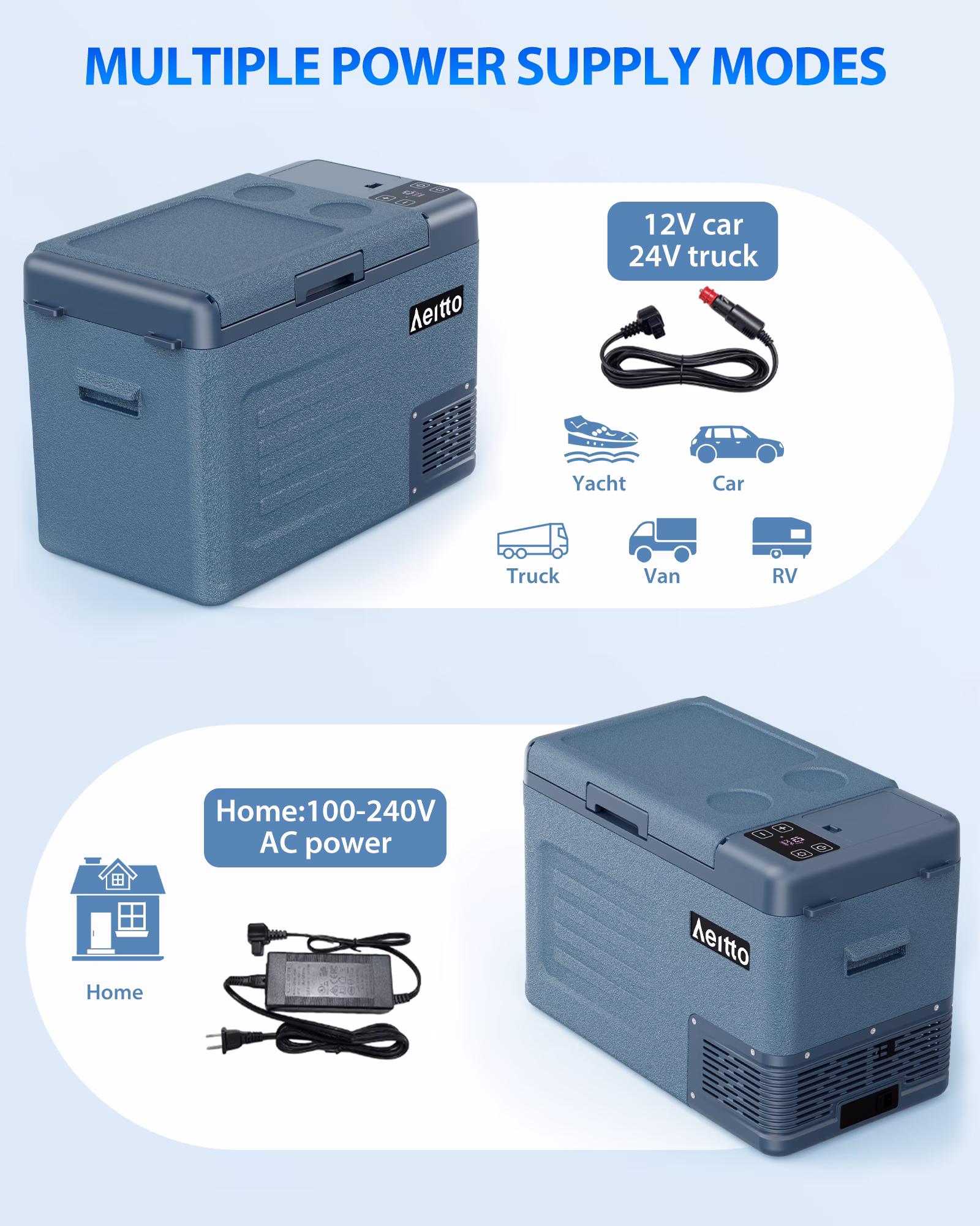 Refrigerator 12V Car Fridge 30Quart Portable Freezer Compressor Cooler 12/24V - Image 4