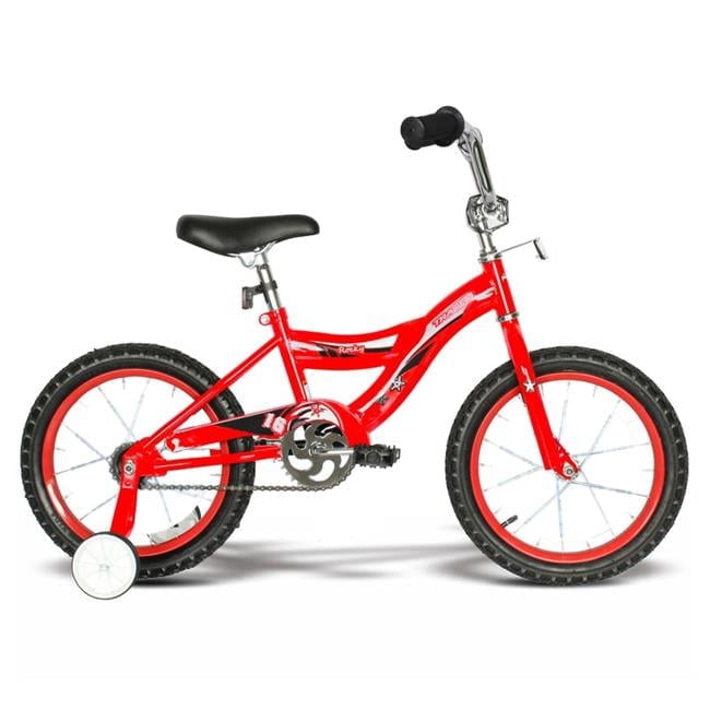 Rocky 16 Inch Kids Bikes with Training Wheels - Red