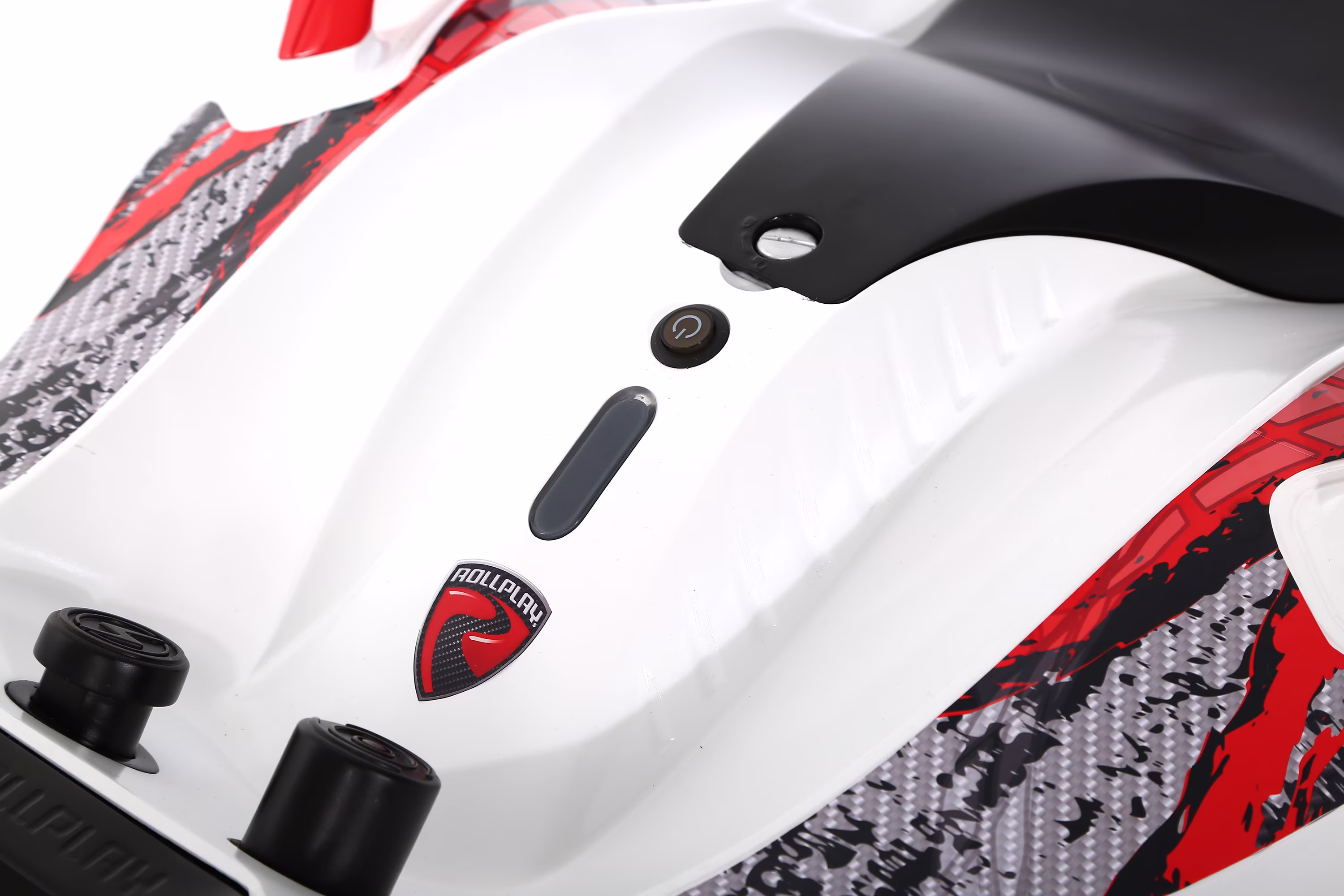 Rollplay Nighthawk 12V Battery-Powered Ride-On Toy, White - Image 4