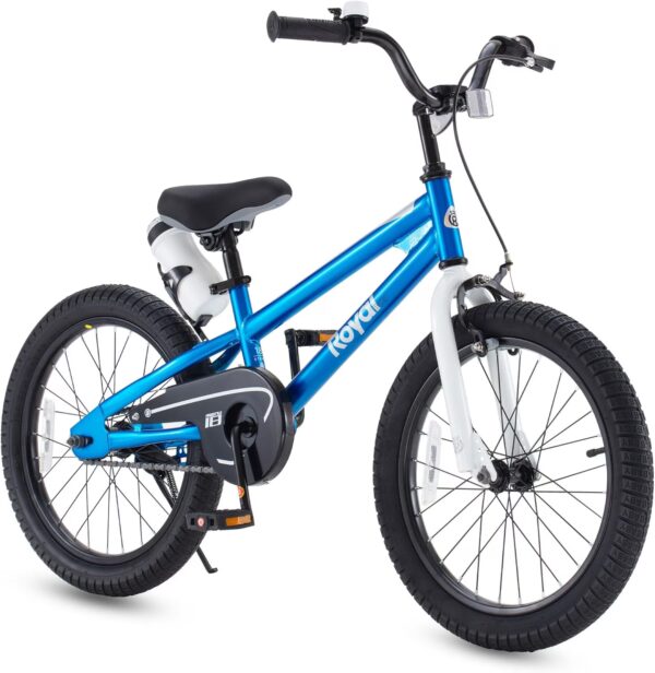 RoyalBaby Freestyle Outdoor Kid's Sporty Bike with Coaster Brakes & Kickstand, 18", Blue