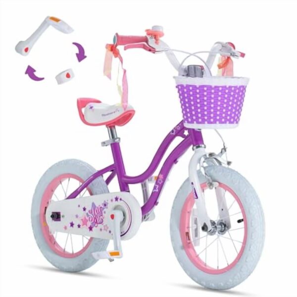 RoyalBaby Girls Bike Classic & EZ Kids Bike, Balance and Pedal Bicycle