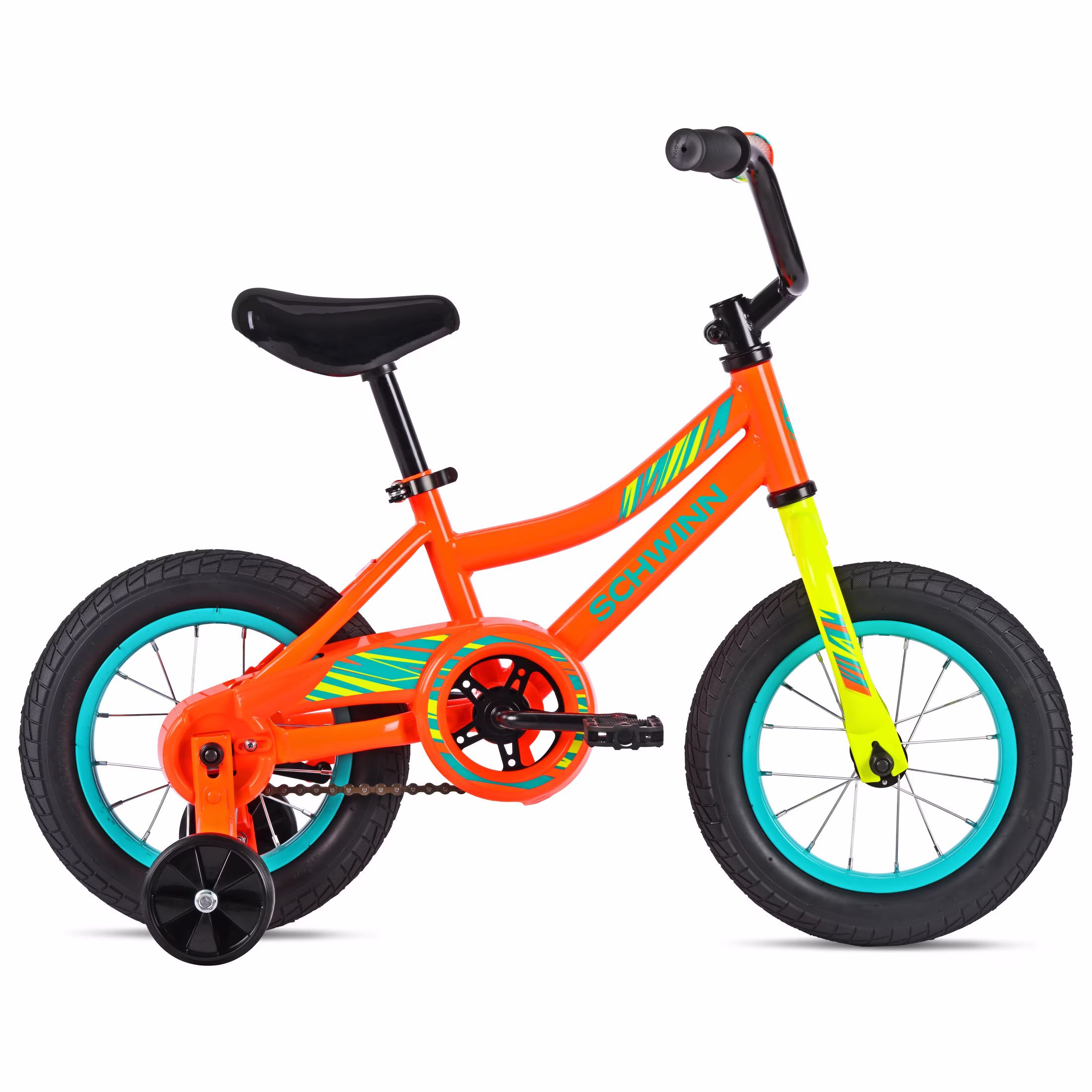Schwinn 12" My First Bike, Kids Bike & Helmet Bundle, Fits Riders 3'0" - 3'7", Child Ages 3-5, Boys,Orange - Image 4