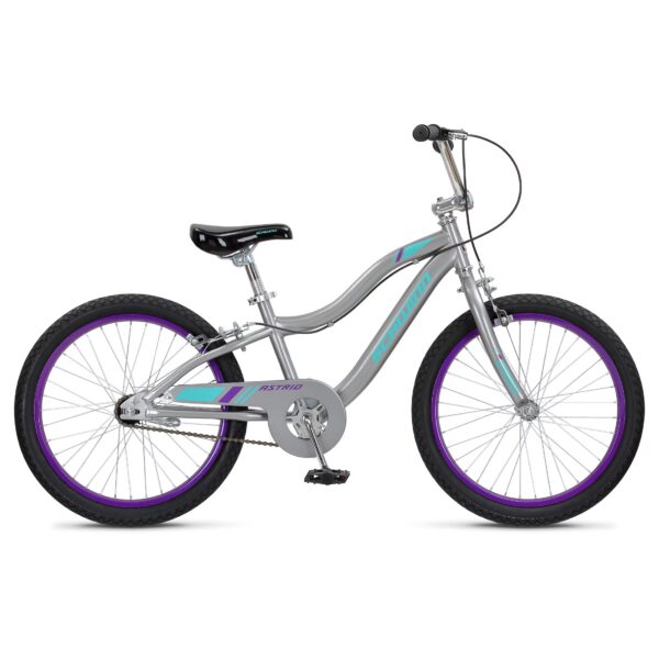 Schwinn Astrid Kids Bike, 20 Inch Wheel, Single Speed, Grey