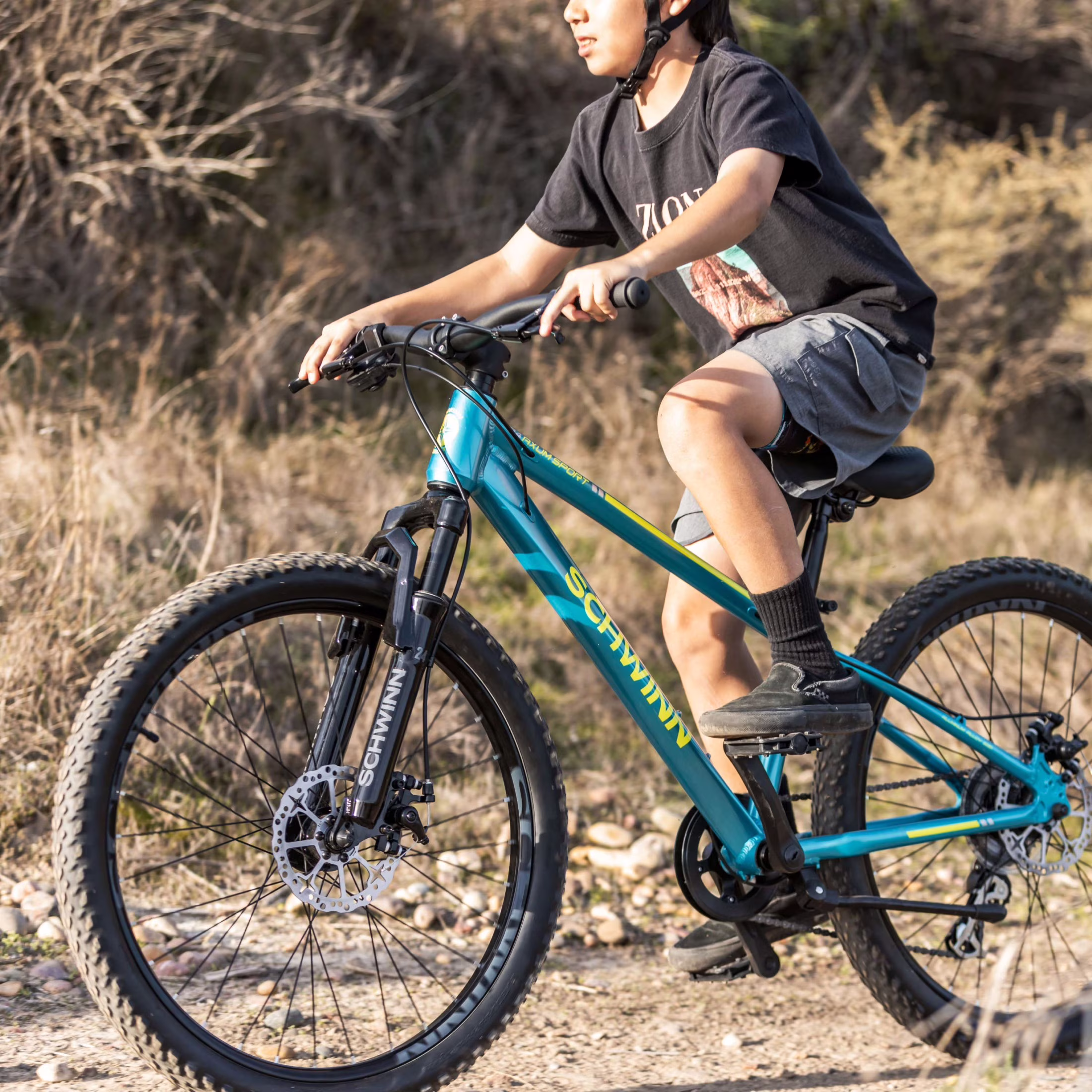 Schwinn Axum Sport Youth Unisex 24-in. Mountain Bike, Blue - Image 2