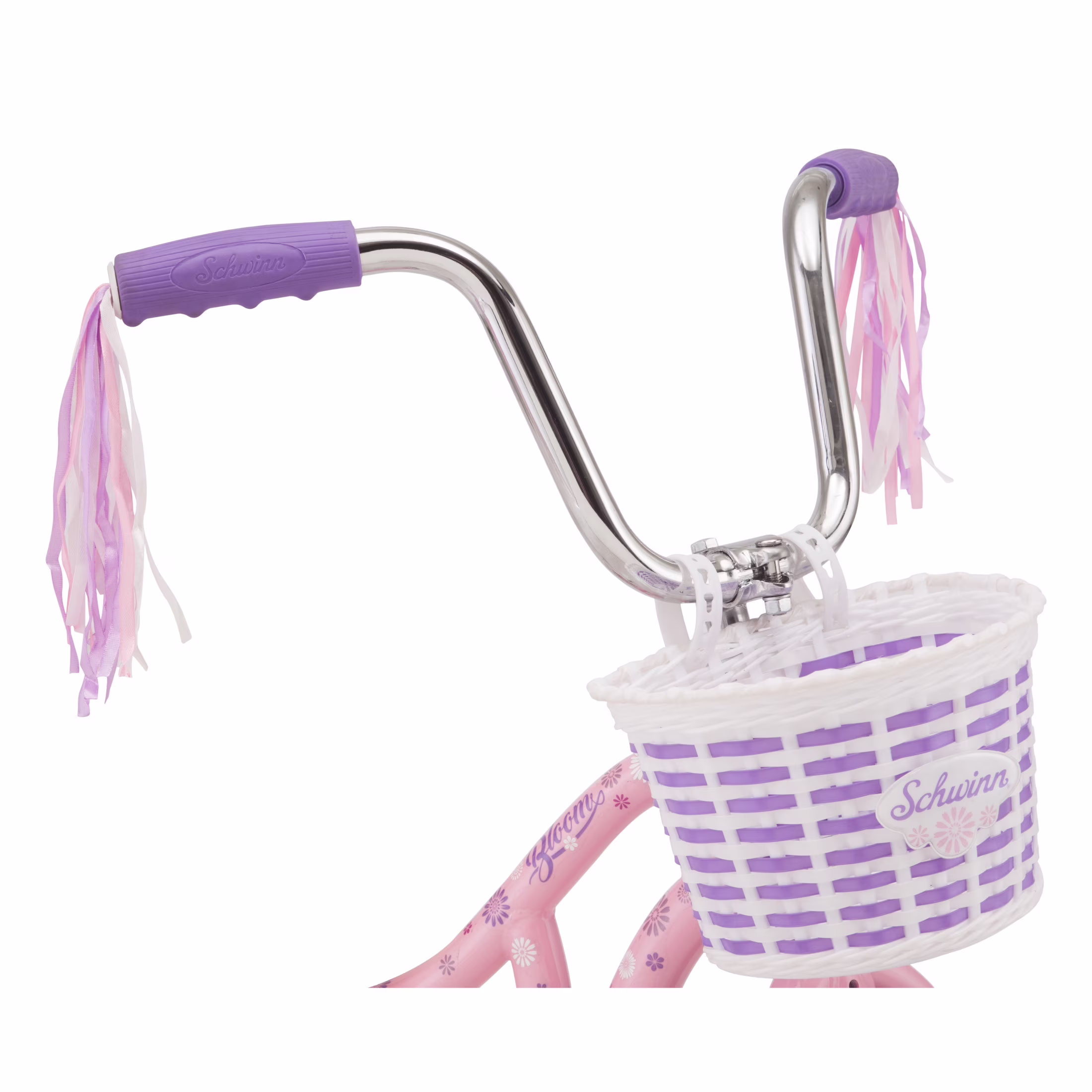Schwinn Bloom 16-in. Kid's Bike with Training Wheels, Pink Child Bicycle - Image 4