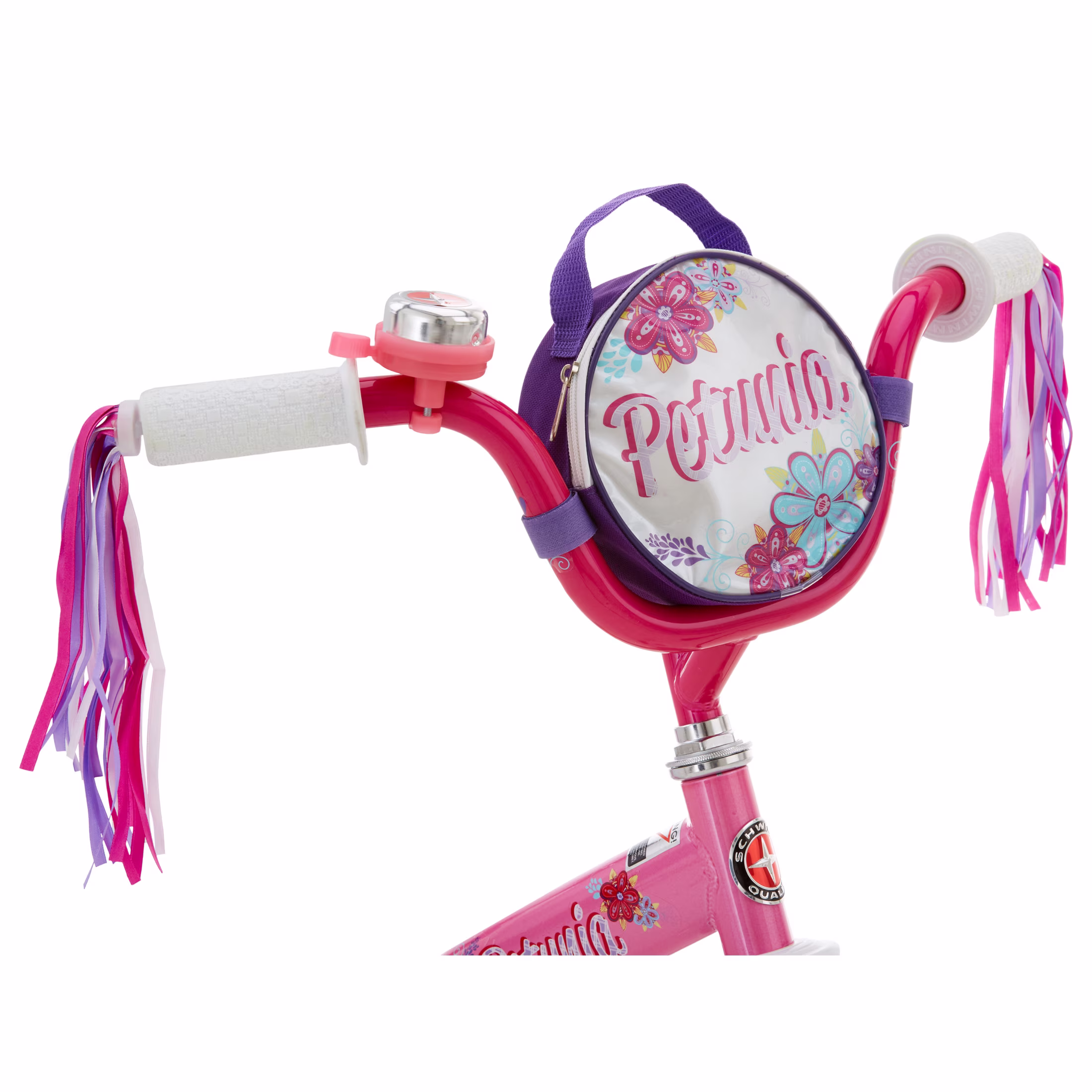 Schwinn Petunia Steerable Toddler Bike with Training Wheels, 12 Inch Wheel, Ages 2-4, Pink - Image 3