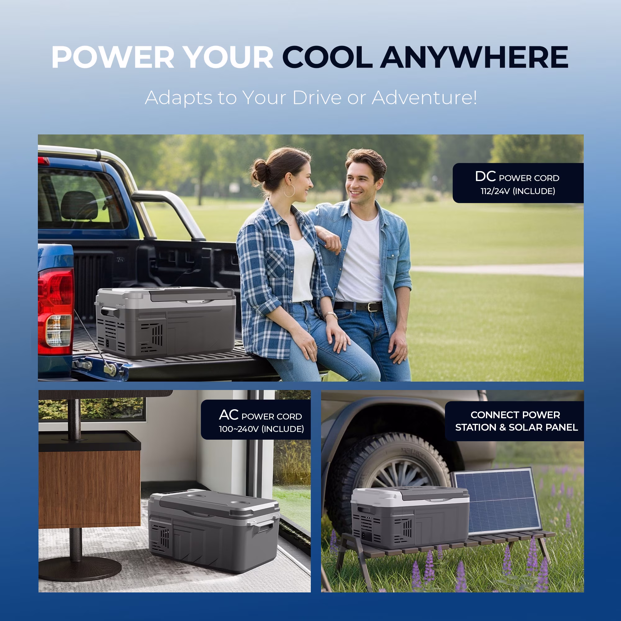 Simzlife 12 Volt Refrigerator, 11 Quart (10L) Car Fridge, Car Refrigerator -4℉~68℉, Portable Freezer for RV, Camping, Travel - Image 2