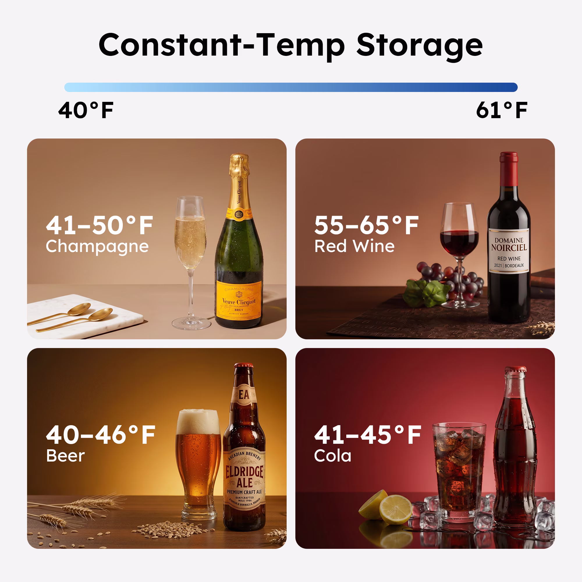 Simzlife 24 Can LED Display Mini Fridge, Wine Cooler with Glass Door, Mini Beverage Refrigerator for Bedroom, Dorm, Nightstand,Home & Office/,Black - Image 3