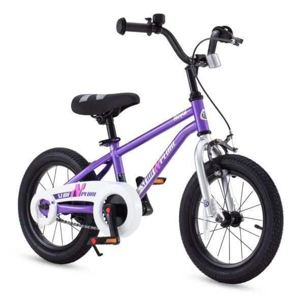 SLIDE N PEDAL 14 in Kids Bike EZ Balance Pedal Switchable Bicycle, Purple Christmas Gift