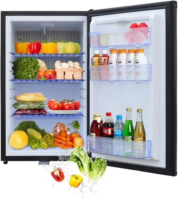 SMAD 12V RV Refrigerator Truck Mini Fridge AC / DC Compact Silent 1.7 Cu ft Lock