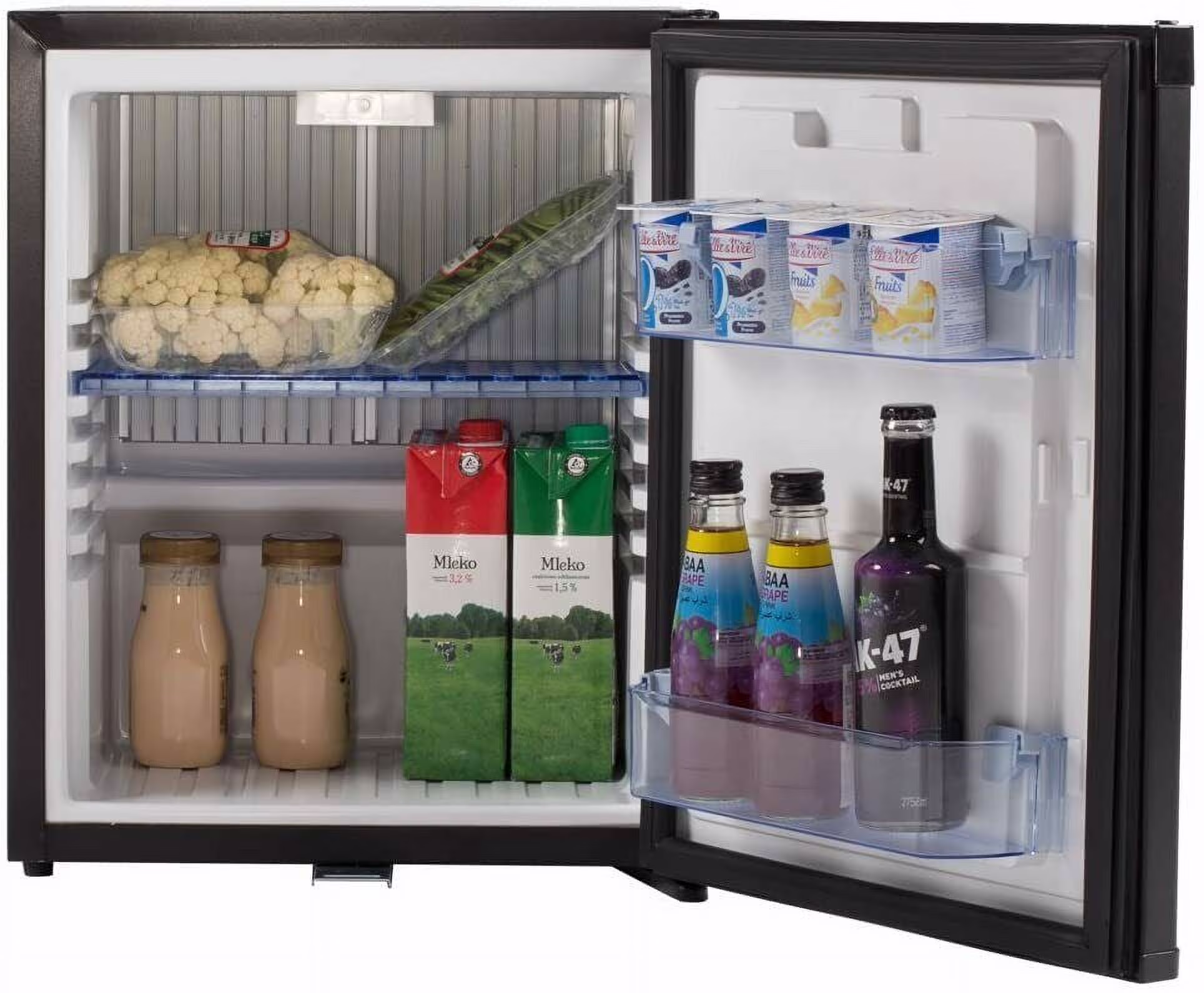 Smad Mini Refrigerator Semi Truck AC110 DC12V Fridge 1.0 Cu ft Freightliner Cascadia Reversible Door - Image 5