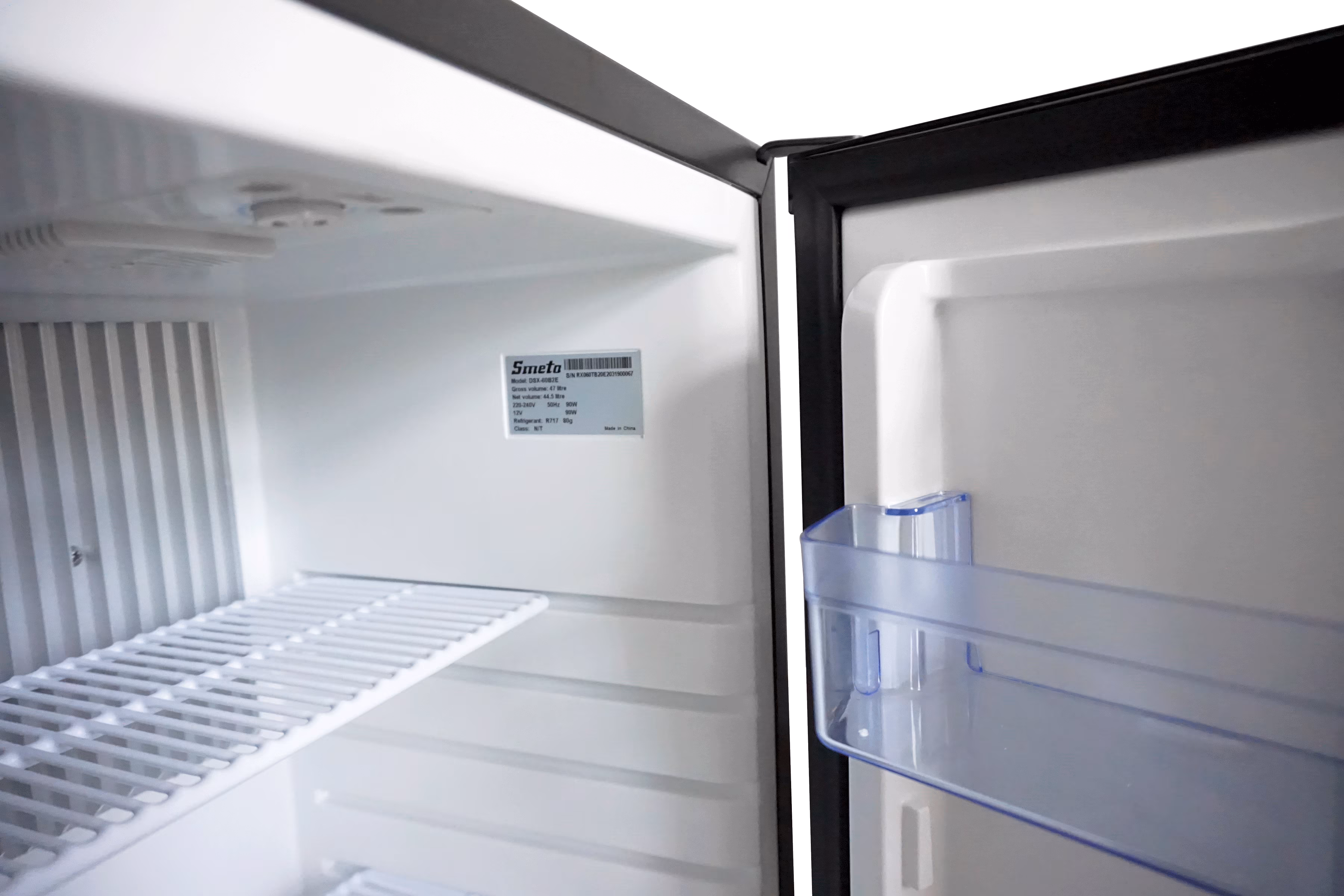 SMAD Mini RV Fridge 12V 110V Refrigerator Semi Truck Freightliner Cascadia 1.6 Cu.ft Black - Image 5