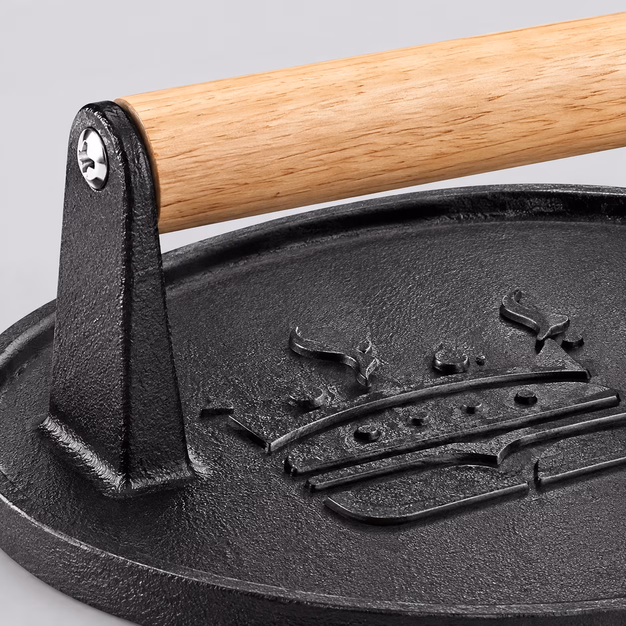 Smash Burger Press, 6.5” Round & 8.3”X4.3” Rectangle Cast Iron Flat Edge Grill/Bacon/Meat/Hamburger/Chef Press with Wood Handle, Smash Burger Kit for Blackstone Griddle Accessories - Image 3
