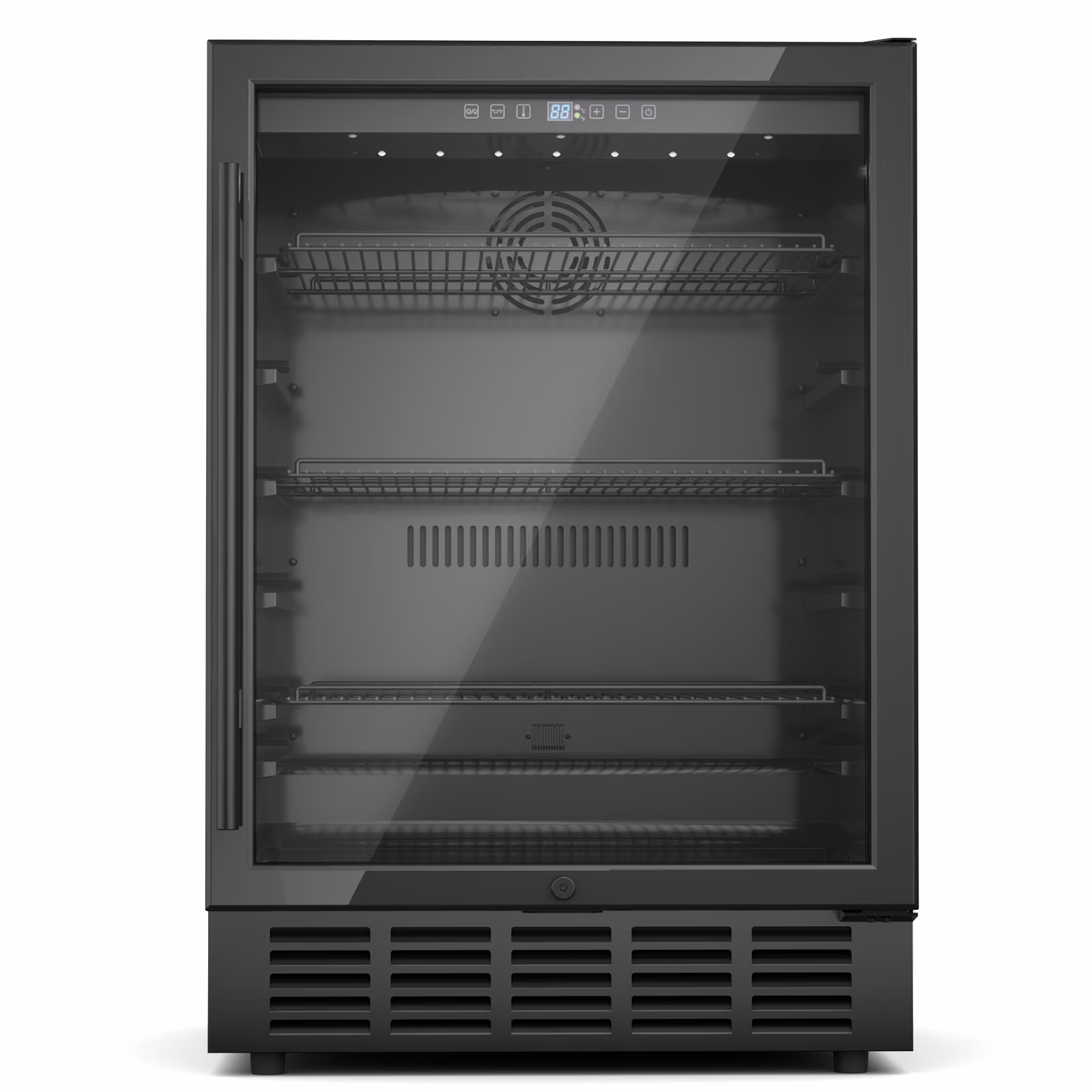 Snowyermine 24 Inch 190 Can Beverage Refrigerator, Undercounter Glass Door Fridge with Front Vent - Image 4