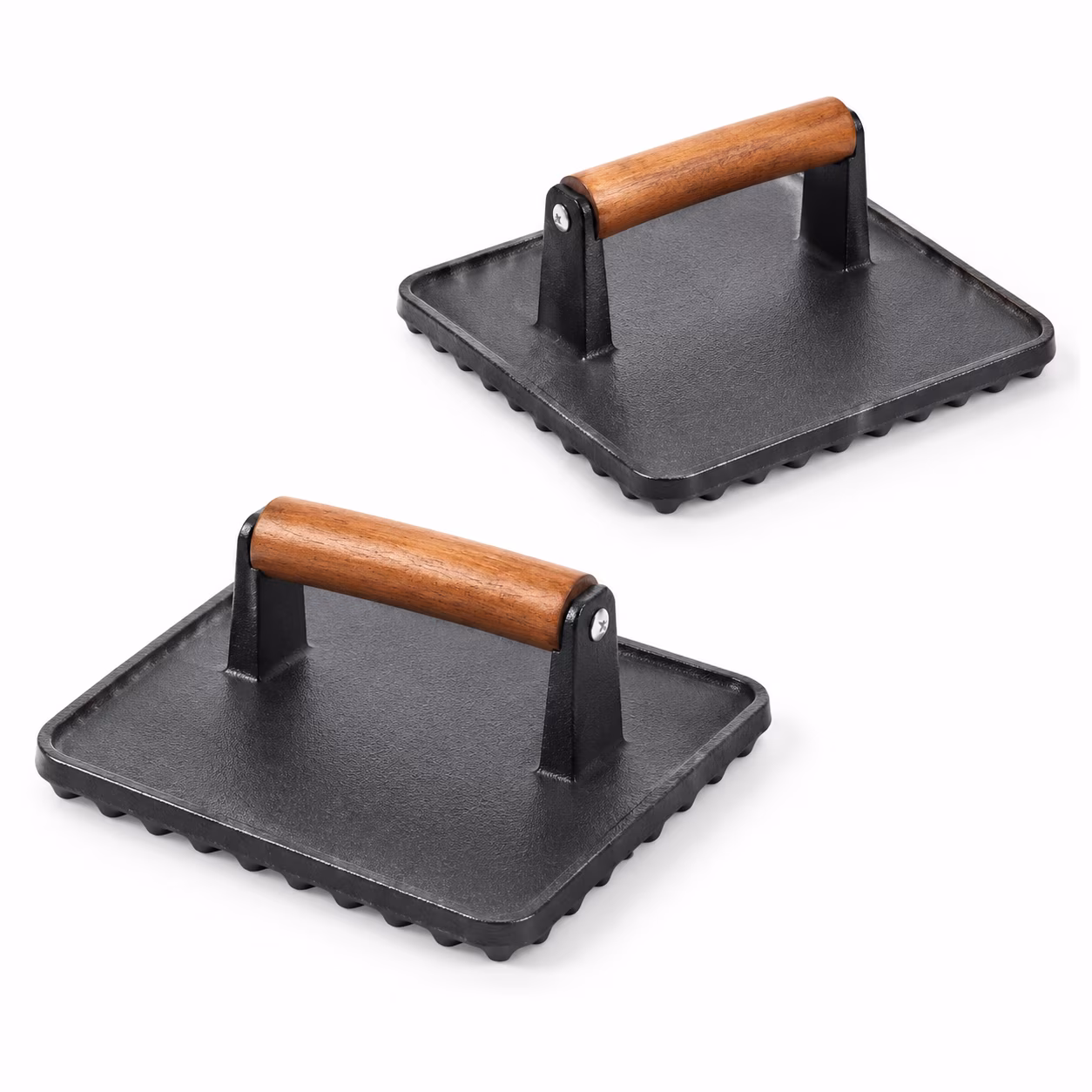 Square Cast Iron Burger Press Smash Griddle Cooking Weight For Blackstone