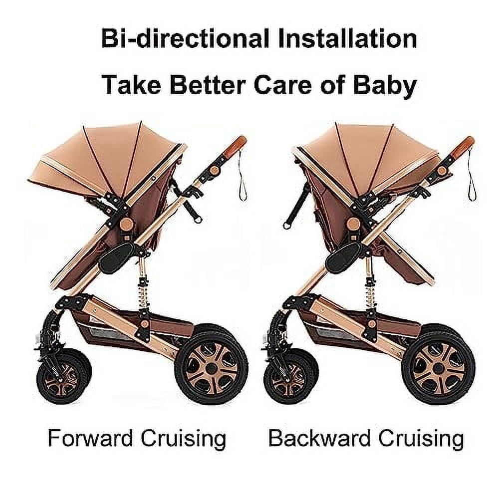 Steanny Baby Stroller Reversible Stroller Up to 55lbs,2-IN-1 Stroller Suit Newborn to Toddler Baby Carriage With Mami Bag - Image 3