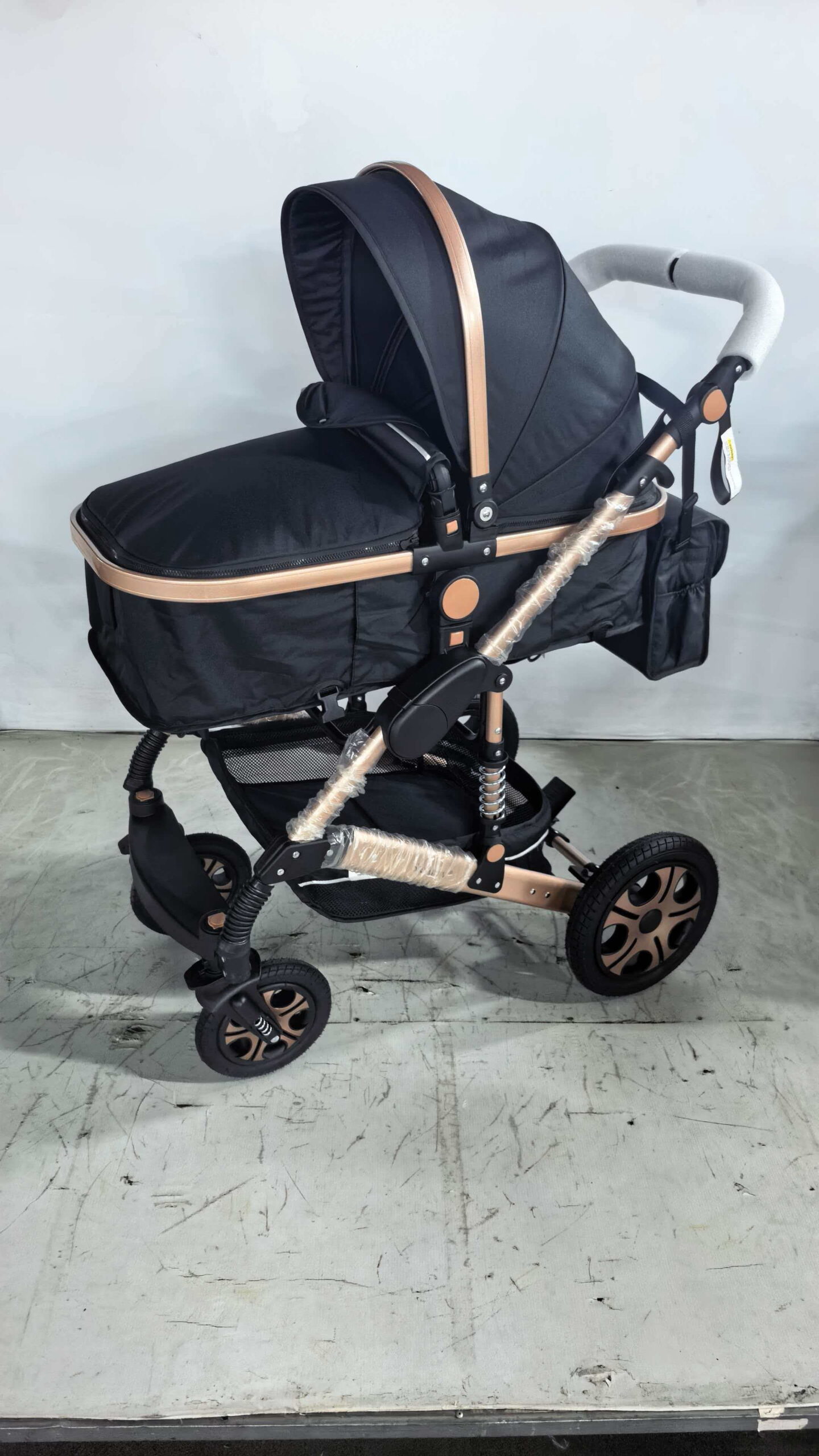 Steanny Baby Stroller Reversible Stroller Up to 55lbs,2-IN-1 Stroller Suit Newborn to Toddler Baby Carriage With Mami Bag - Image 5