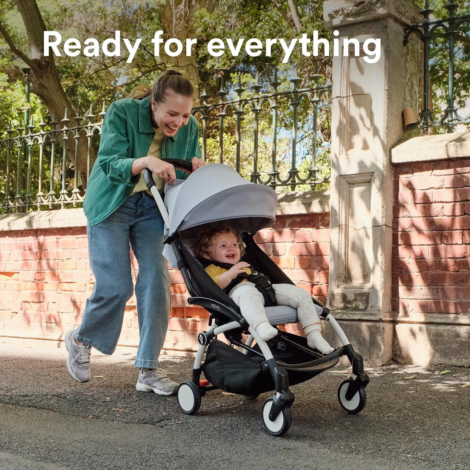 Stokke YOYO3 Travel Stroller from 6 Months, Easy Fold, Black/Olive - Image 4