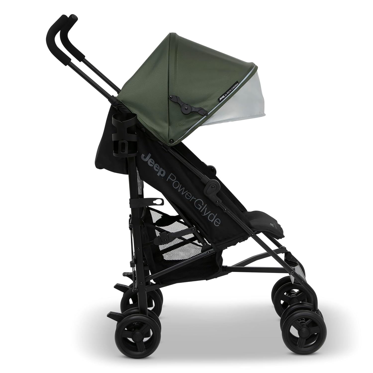 Stroller by Children Lightweight Travel Stroller with Smoothest Ride & Compact Fold, 3-Position Recline, Extra Large Storage Basket, Olive Green - Image 3