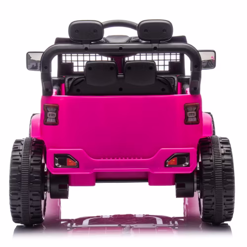 Sunnyfree 24V 2 Seater Kids Ride on Truck with Remote Control, Electric Battery Powered Toys Car w/ 4 Wheels Spring Suspension, LED Lights, Bluetooth Music, Pink - Image 3